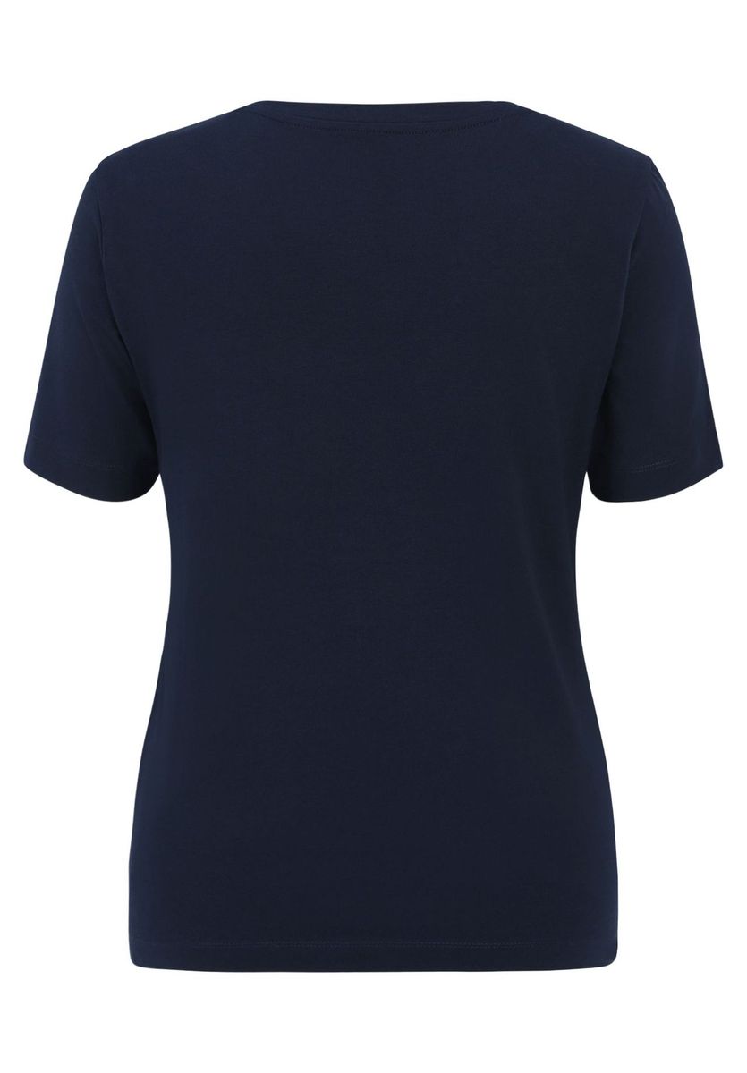 Klassisches marineblaues Kurzarm-T-Shirt