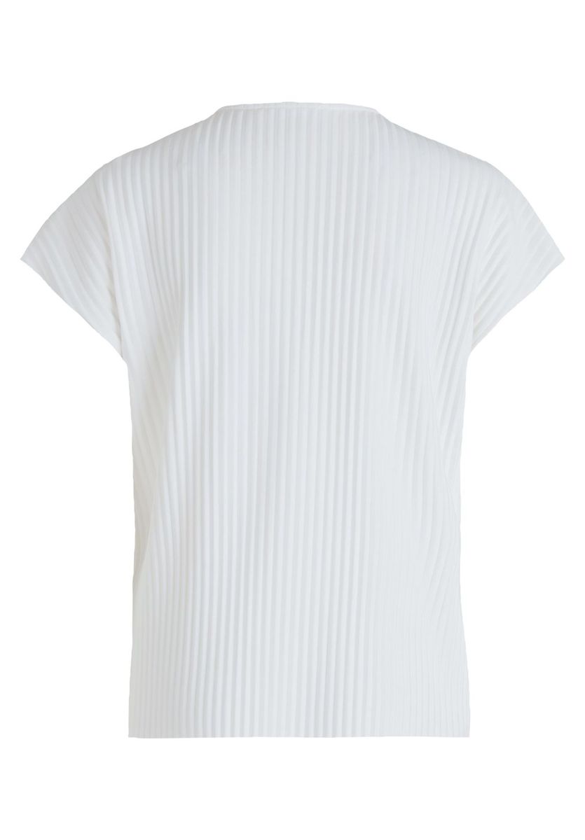 Elegantes Plissee-Shirt mit V-Ausschnitt