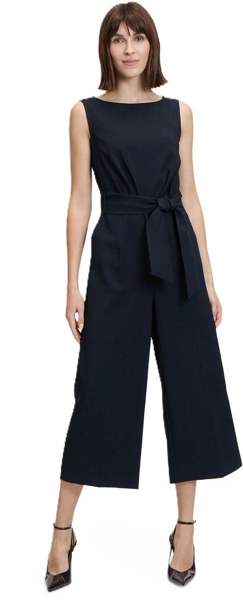 Eleganter ärmelloser Culotte-Jumpsuit mit Gürtel