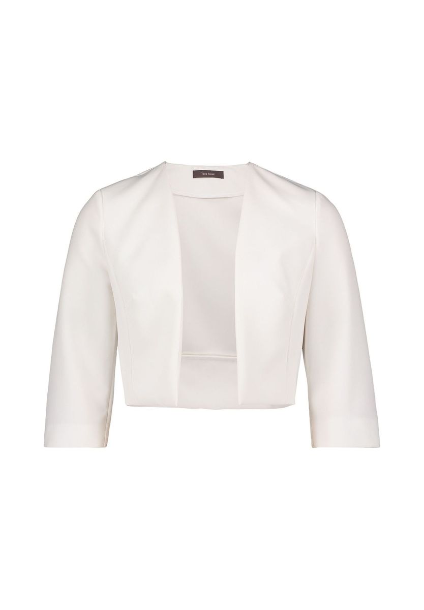 Elegante Cropped Bolero Jacke aus Satin