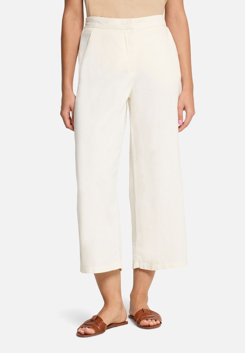 High-Waist Relaxed-Fit Leinenhose