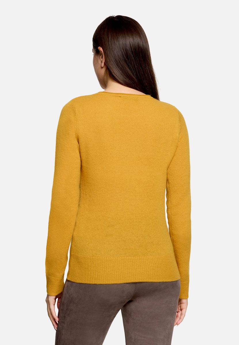 Klassischer Kaschmir-Pullover mit Rundhalsausschnitt