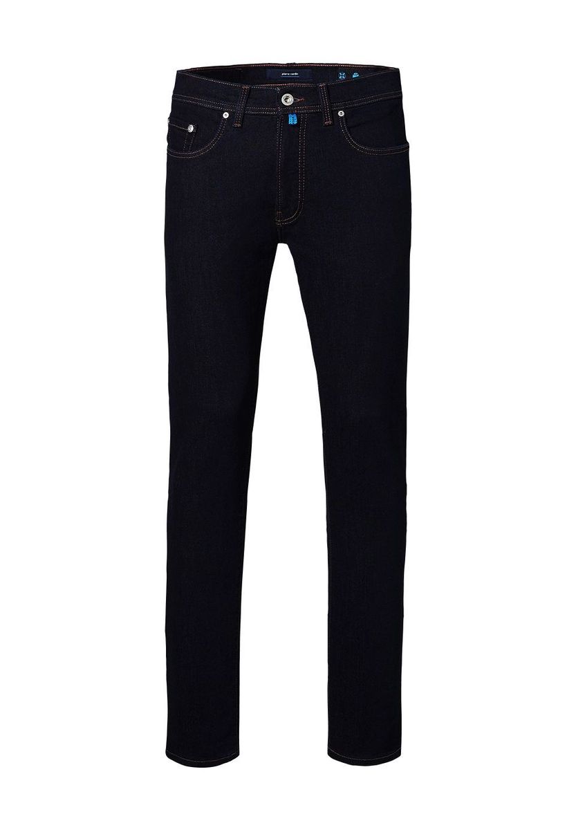 Klassische Tapered Jeans in dunkler Waschung