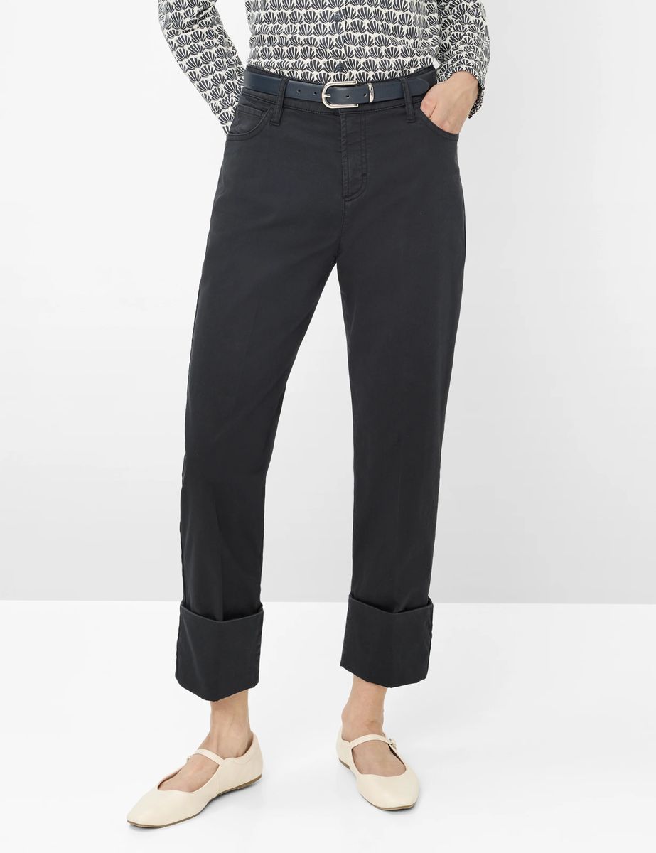 Satin-Hose im Five-Pocket-Stil