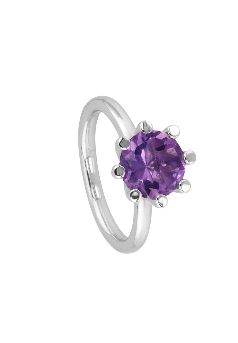 Sterling Silber Ring mit Amethyst Edelstein