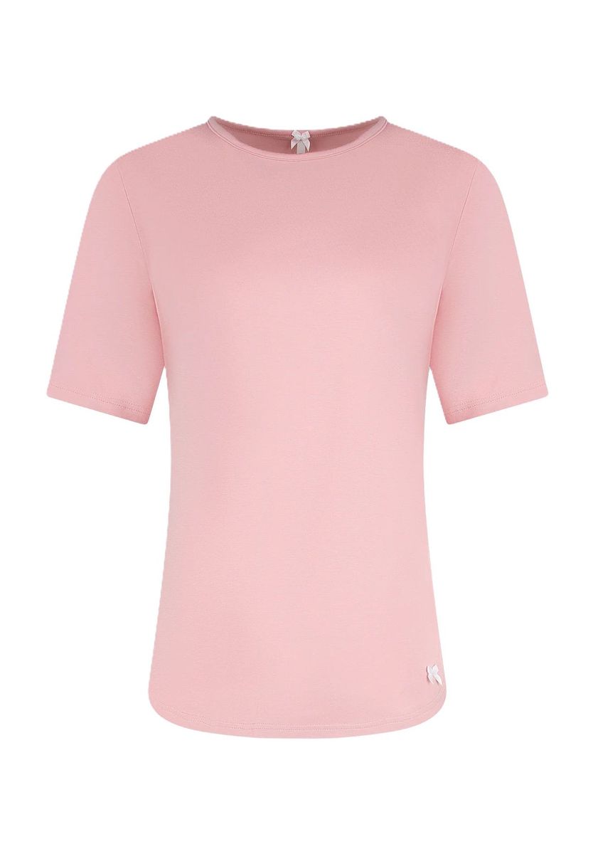 Locker geschnittenes Kurzarm-Oberteil