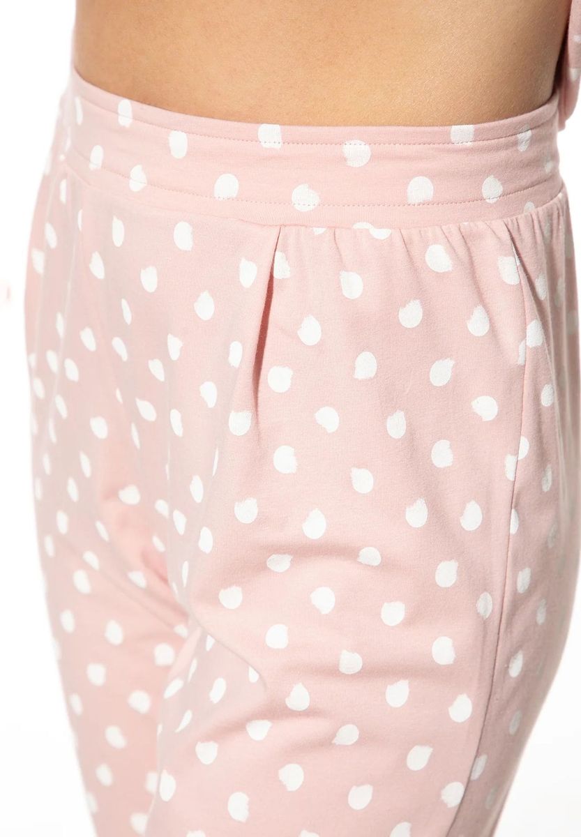 Loungehose mit Polka Dots
