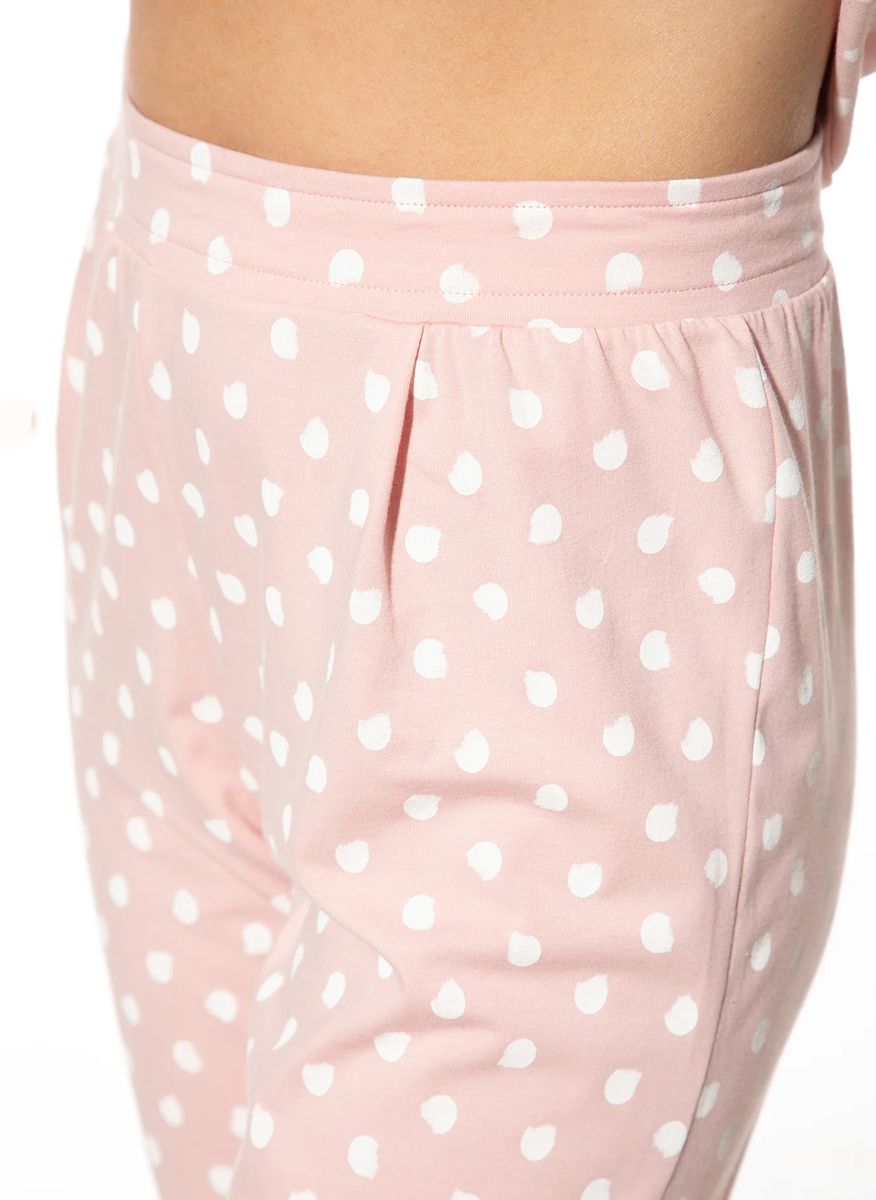 Loungehose mit Polka Dots
