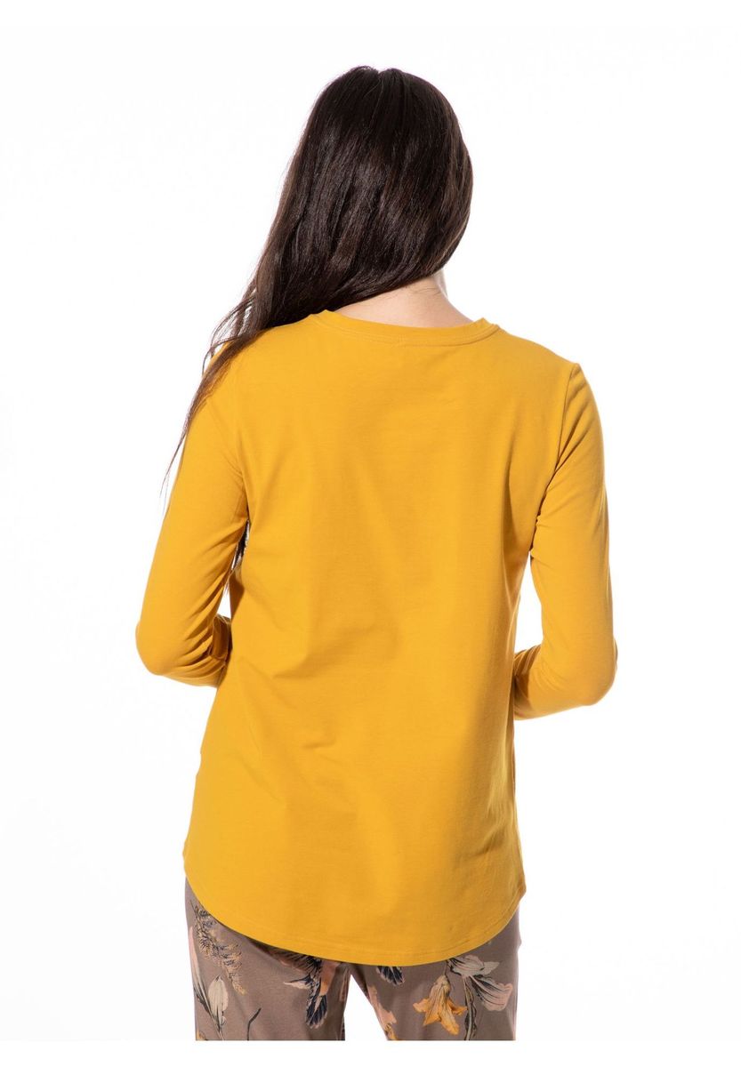 Lässiges Langarm Strickoberteil