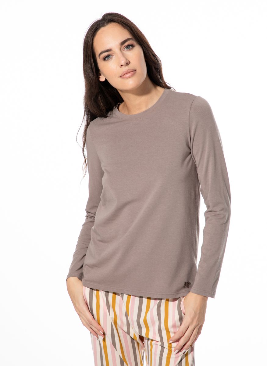 Damen Langarmshirt mit lässigem Schnitt