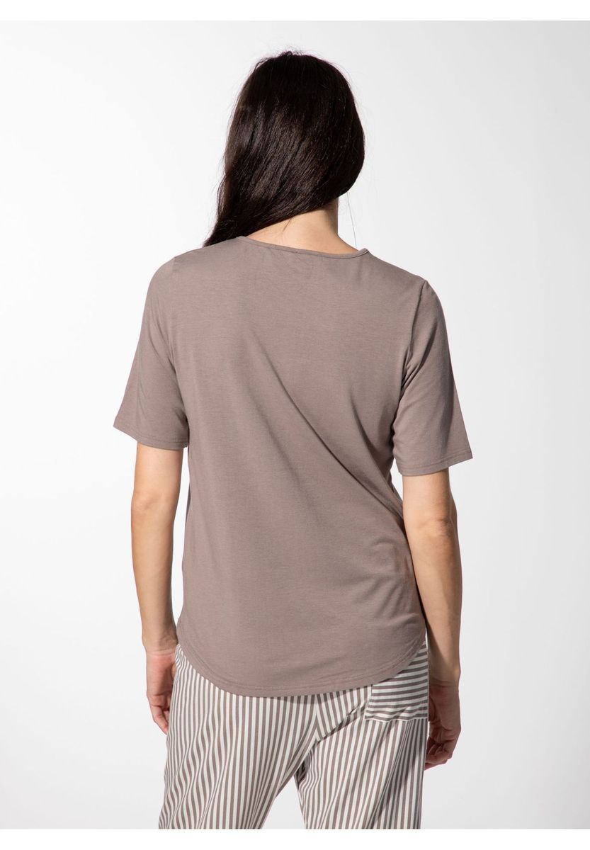 Locker geschnittenes Kurzarm-T-Shirt