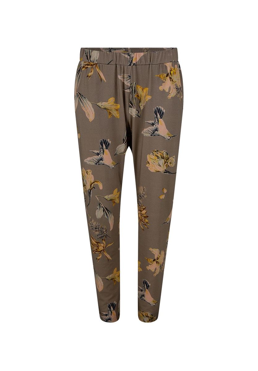 Gemusterte Loungewear-Hose mit Blumenmuster und Gummibund