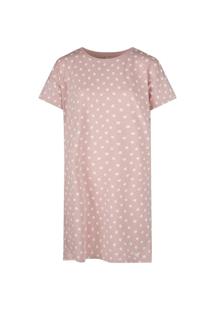 Locker geschnittenes Nachthemd mit Tupfenmuster