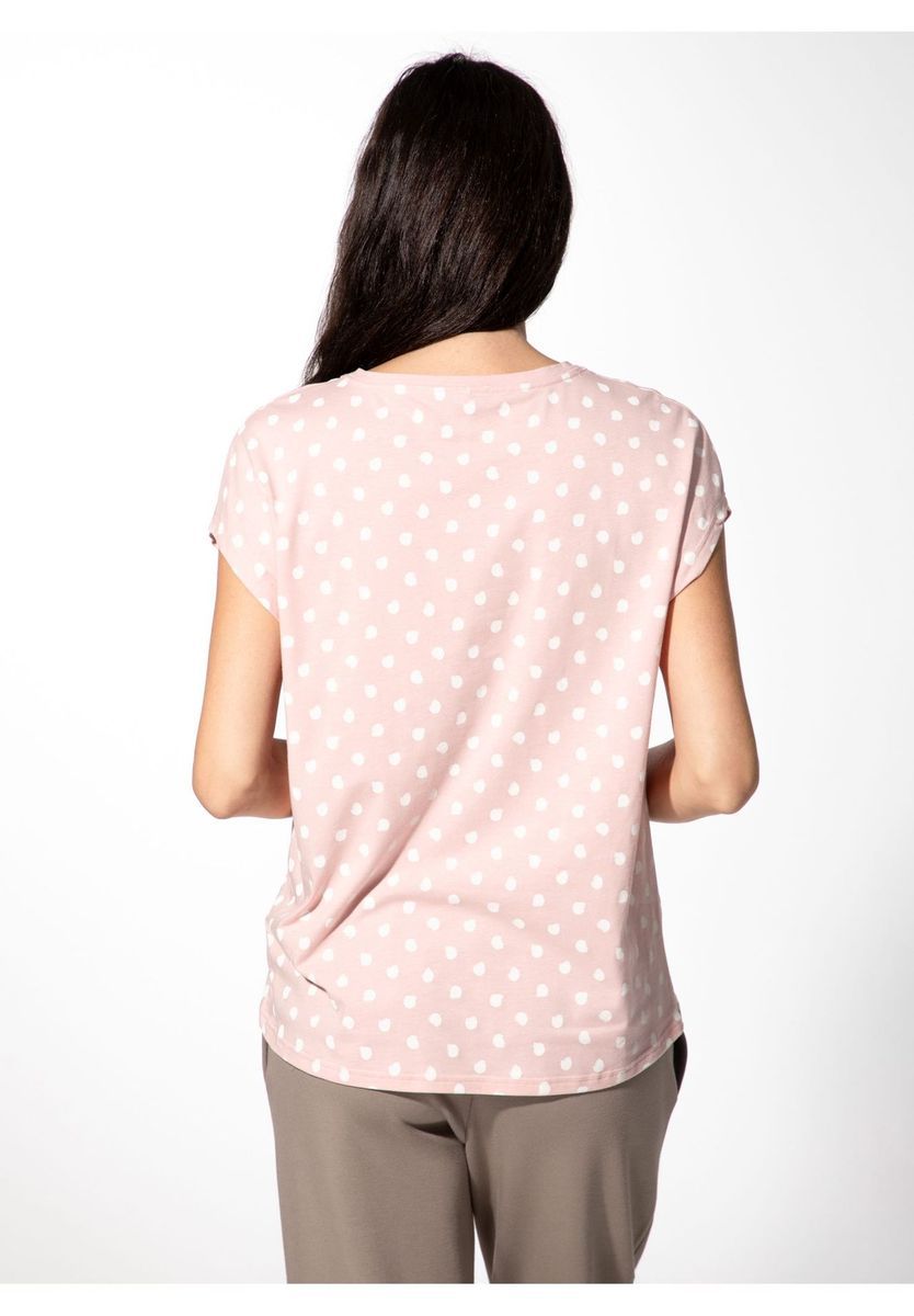 Kurzarmshirt mit Polka Dots