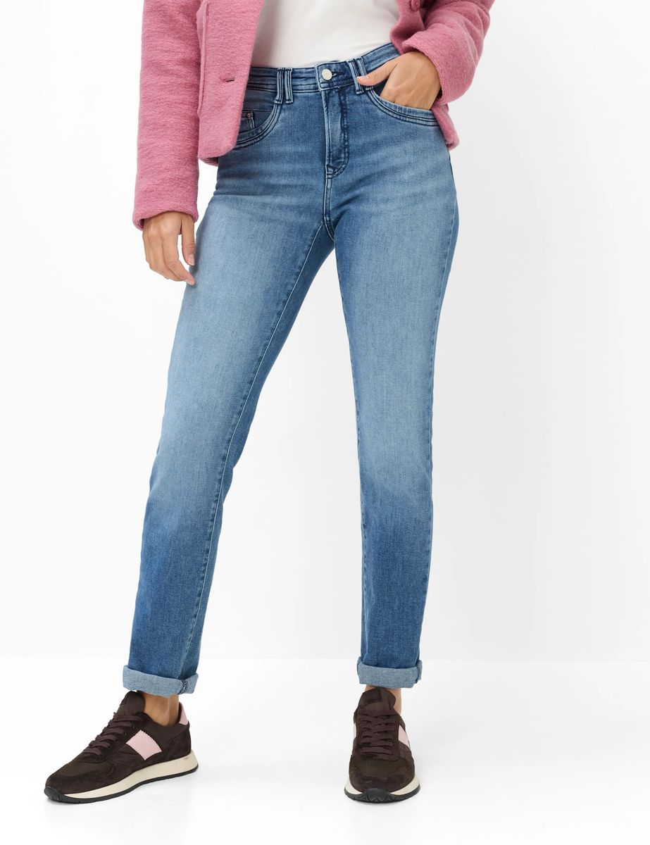 Klassische Straight-Leg-Jeans mit Passform