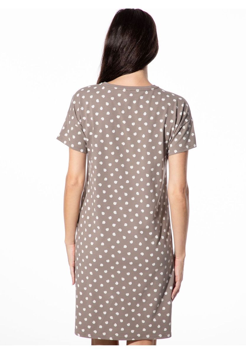 Nachthemd mit entspannter Passform und Polka-Dots