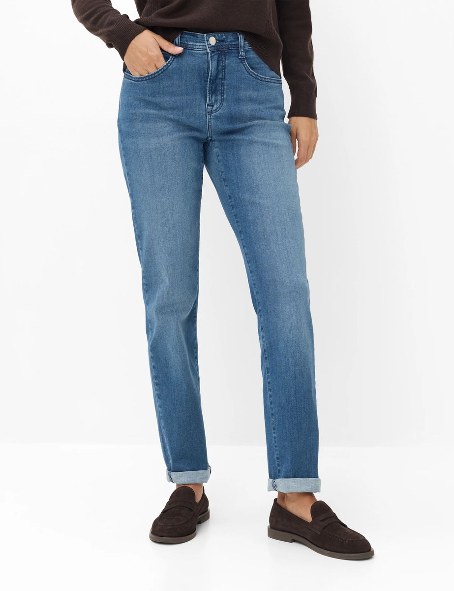 Straight-Leg Jeans mit femininem Fit