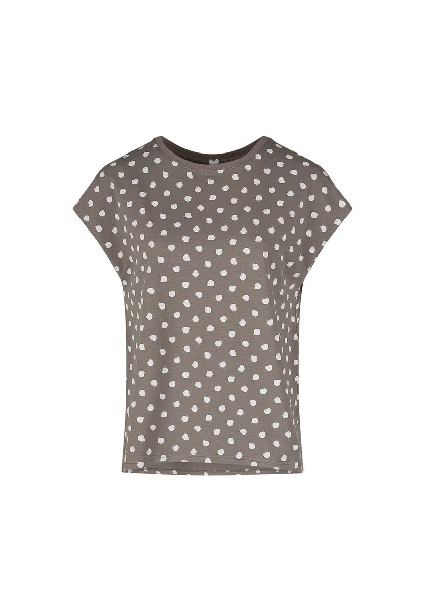 T-Shirt mit Polka Dot und lockerer Passform
