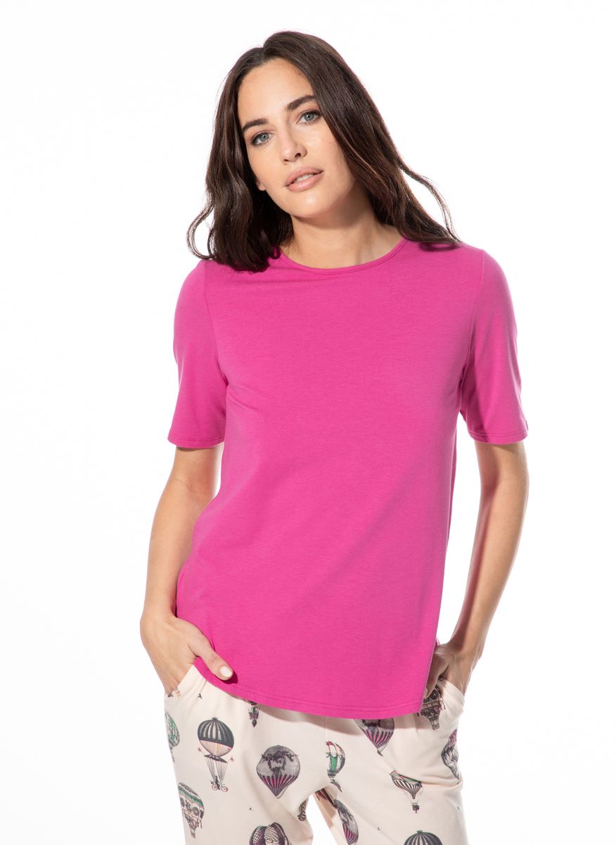Lässig geschnittenes Kurzarm-T-Shirt