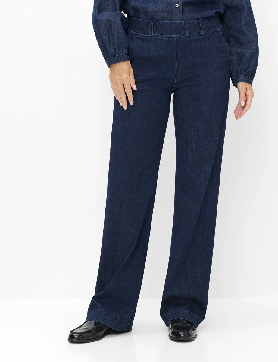 Weit geschnittene High-Waist Jeans