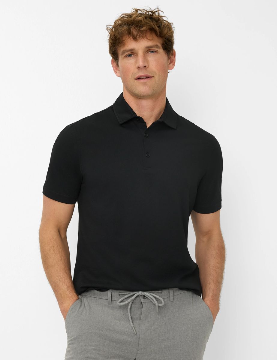 Ultraleichtes Baumwoll-Mix Poloshirt