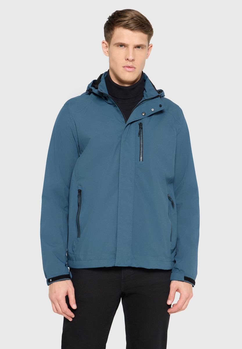 Wasserdichte Outdoorjacke mit Kapuze