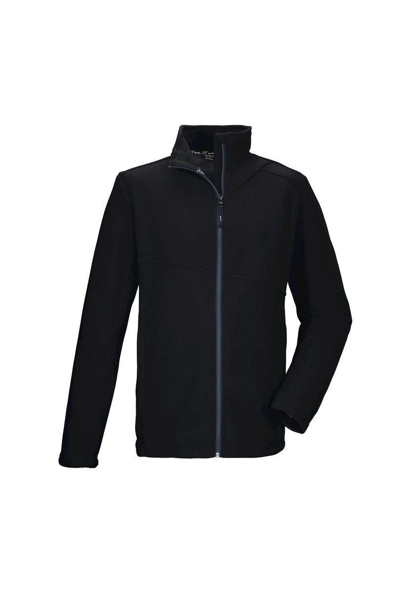 Schwarze klassische Fleecejacke für Herren