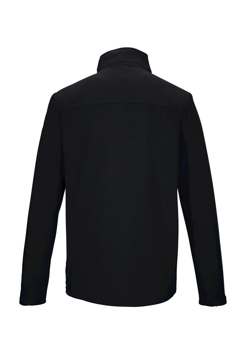 Schwarze klassische Fleecejacke für Herren