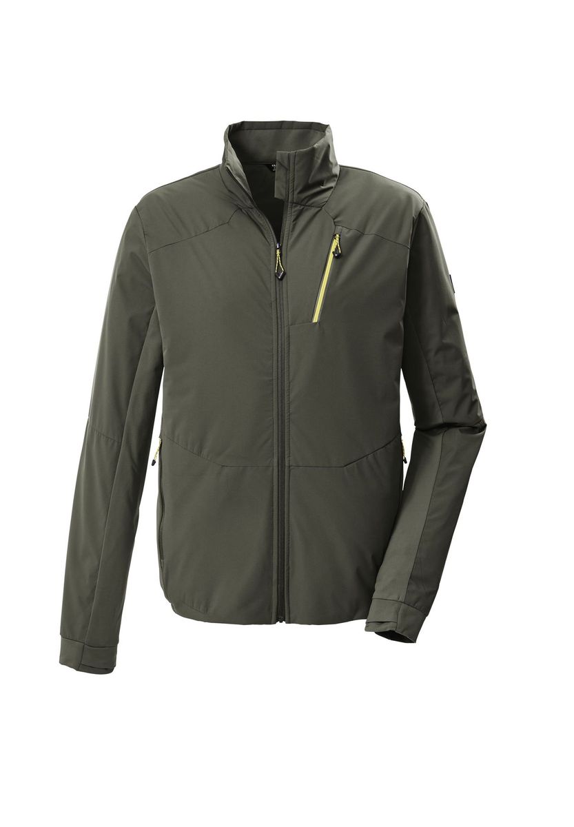 Lässige Herrenjacke in Olivgrün