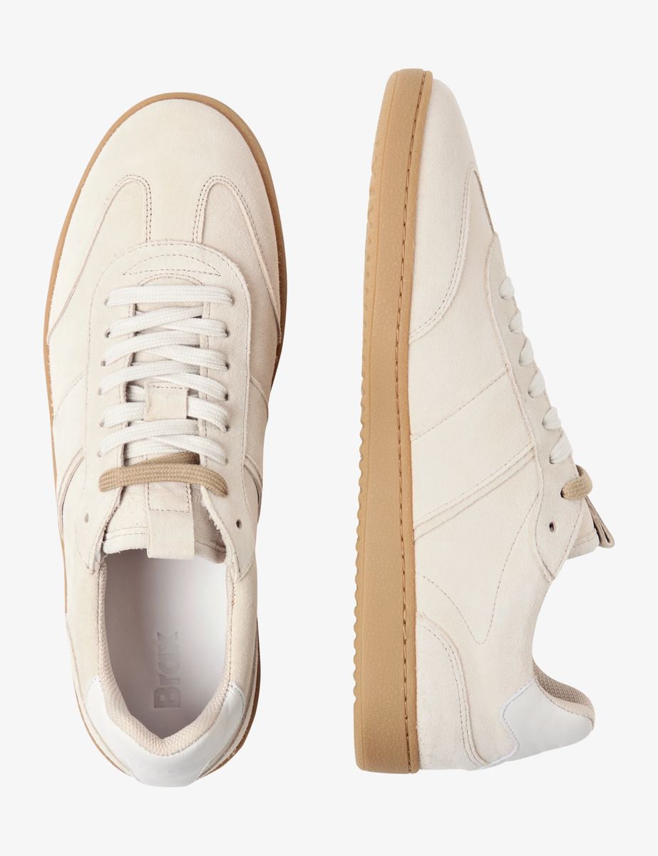 Minimalistische Wildleder-Sneaker mit Gummisohle