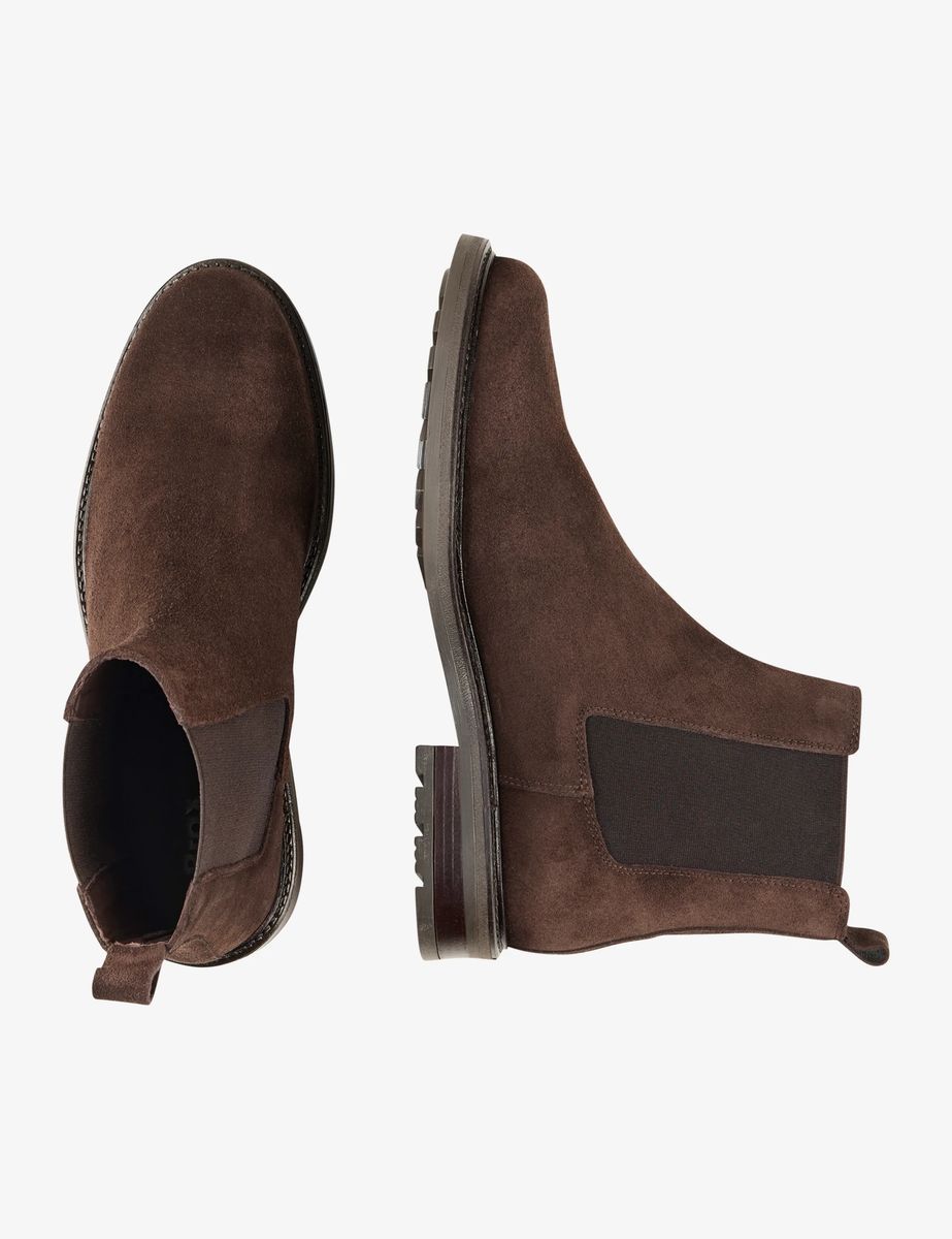 Chelsea-Boot aus Wildleder mit Profilsohle