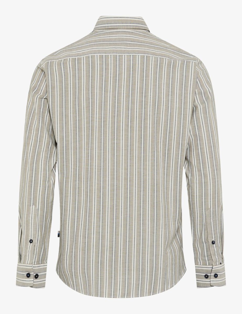 Gestreiftes Oxford-Hemd mit Stretch