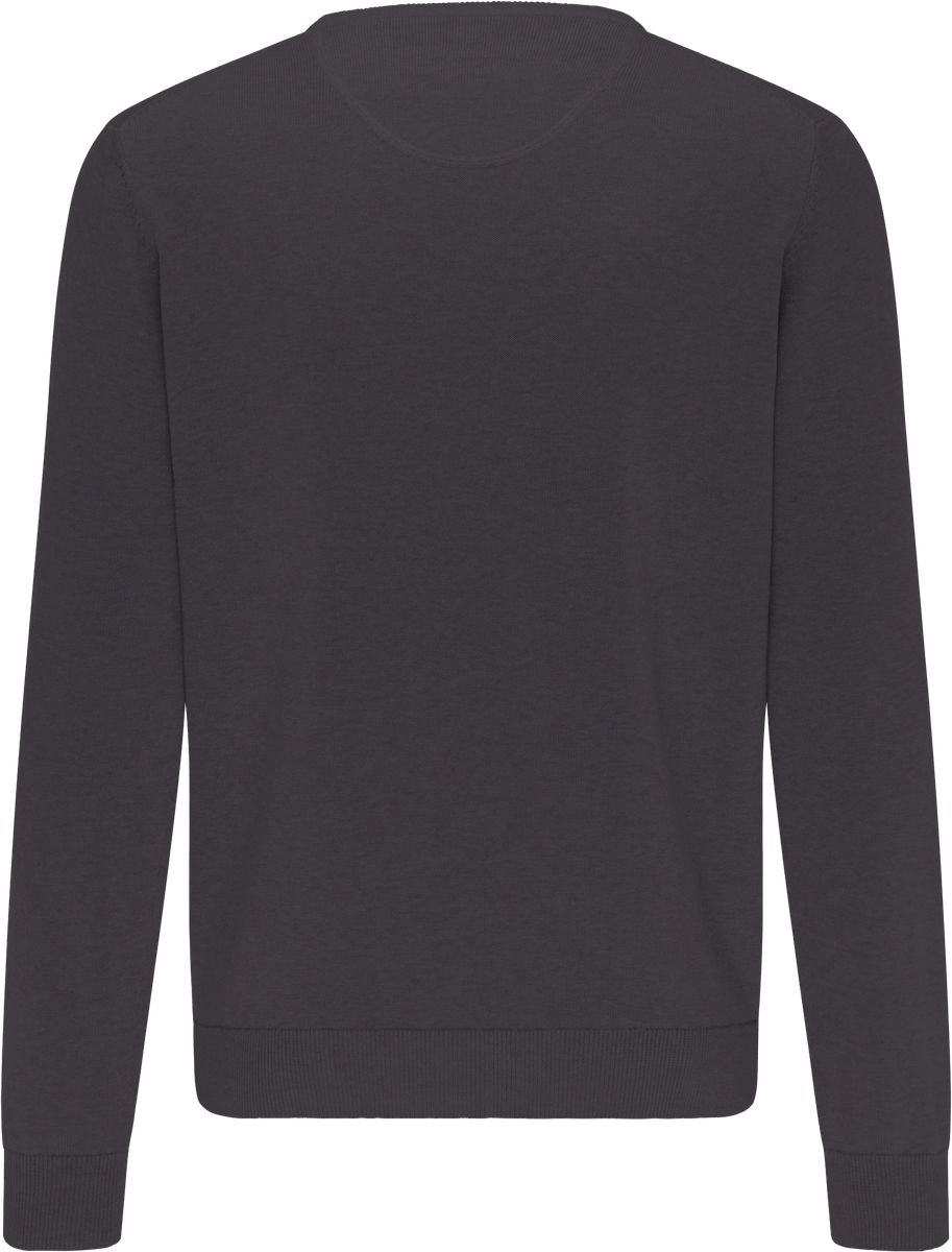 Klassischer Rundhals Strickpullover aus Baumwolle