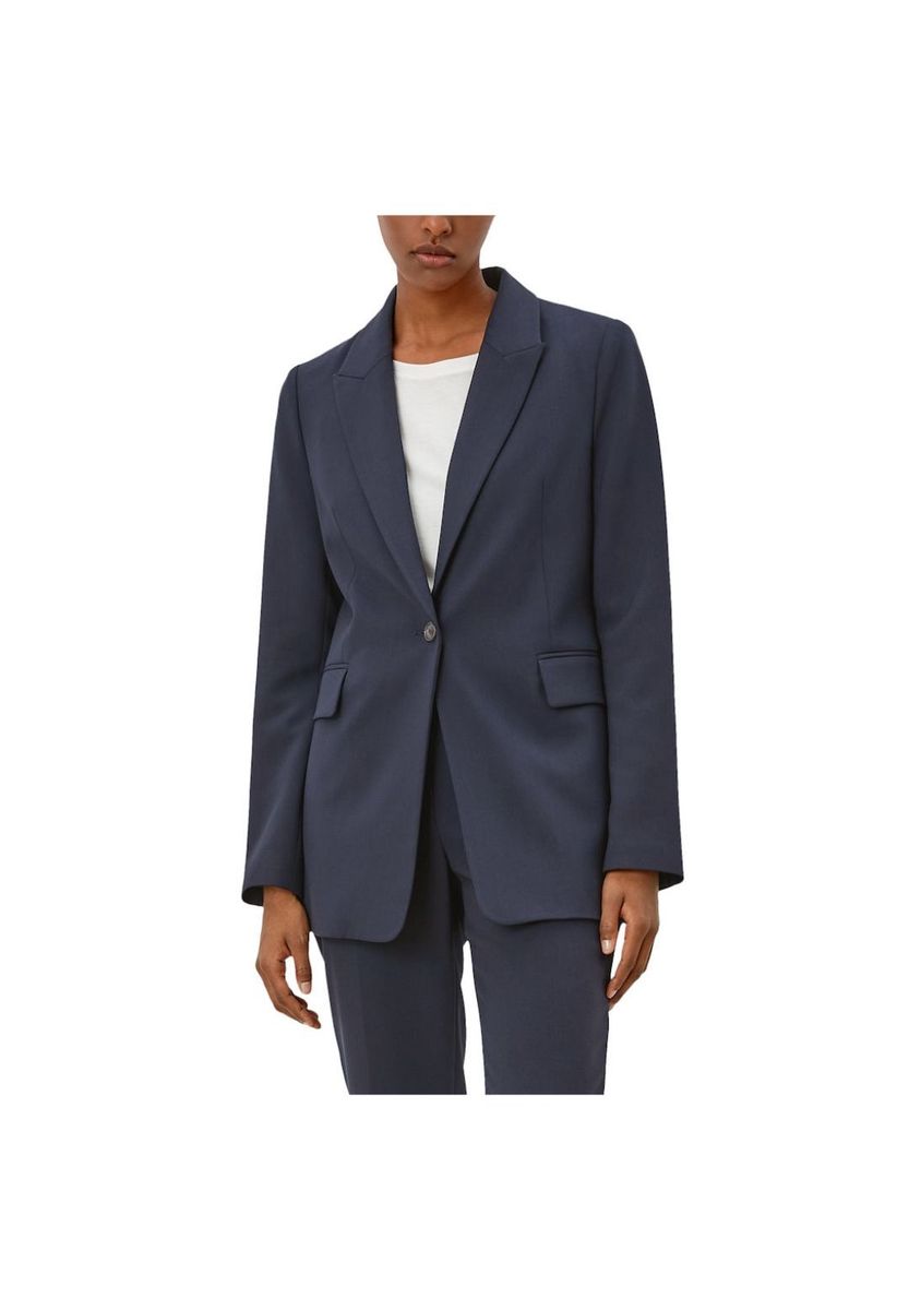 Klassischer, einreihiger Longblazer