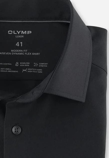 Modern Fit Schwarzes Businesshemd