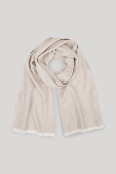 Cornflower Ferdis Schal in Sand Logo-Jacquard Two-Tone Unisex