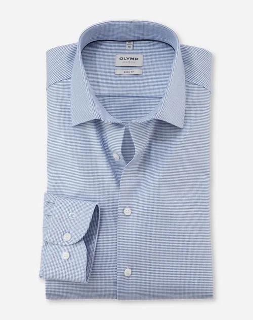 Klassisches blau gemustertes Businesshemd