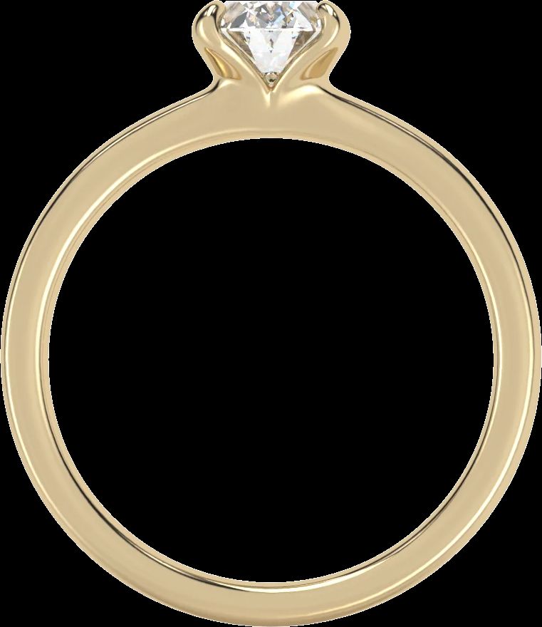 Klassischer ovaler Labor-Diamantring