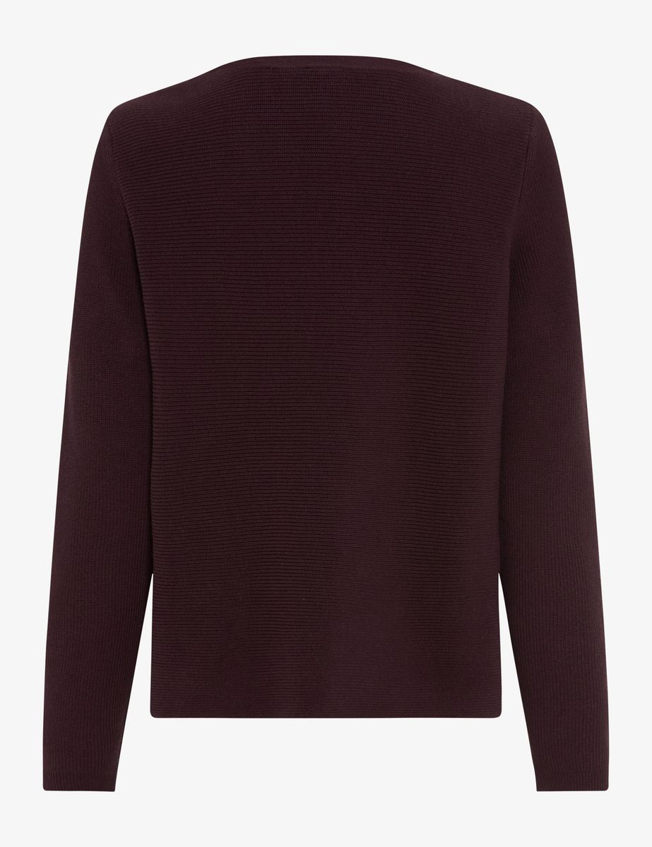 Strukturierter Pullover mit Querrippen