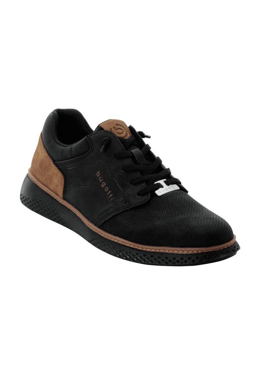 bugatti Sneaker, Leder-Optik, für Herren, schwarz, 42