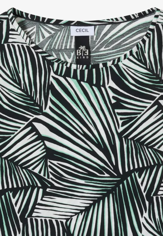 Blusenshirt mit abstraktem Grafikprint