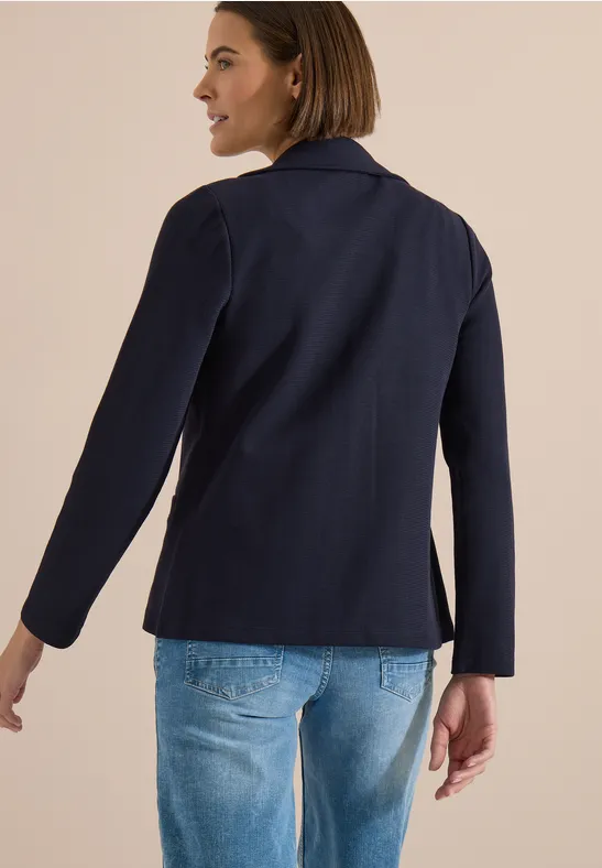 Strukturierter Blazer aus Baumwollmix