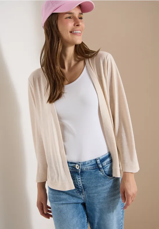 Fließender Cardigan mit 3/4-Ärmeln