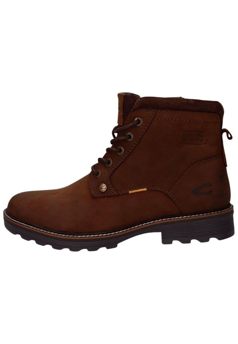 Klassische Leder-Schnürstiefeletten