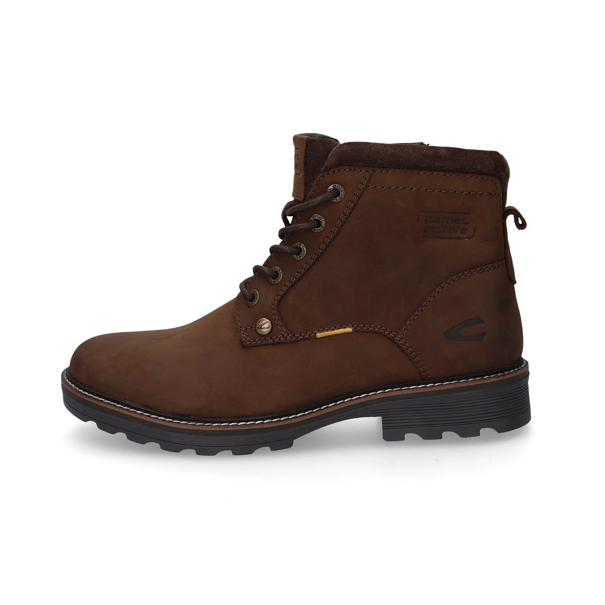 Robuste Leder-Schnürstiefeletten