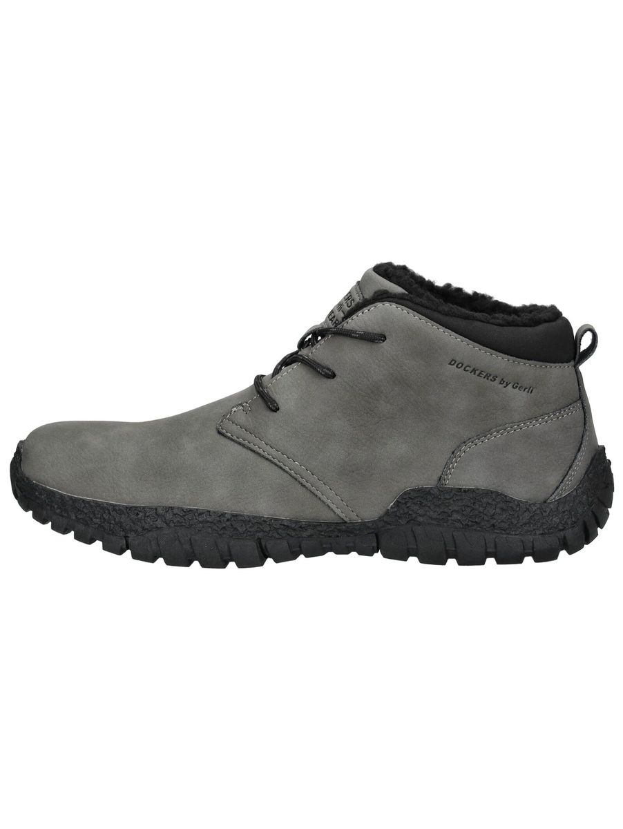 Gefütterte Schnürstiefeletten aus Kunstleder