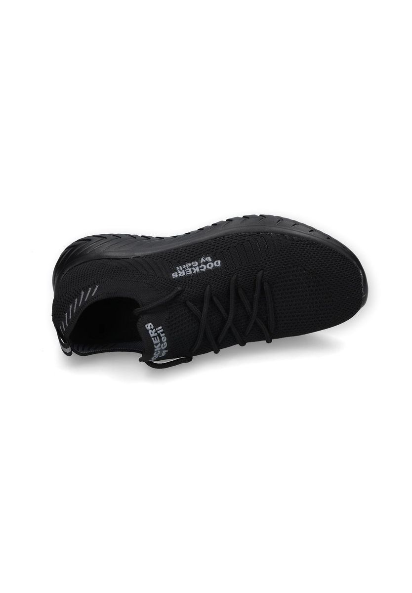 Klassischer schwarzer Textil-Sneaker