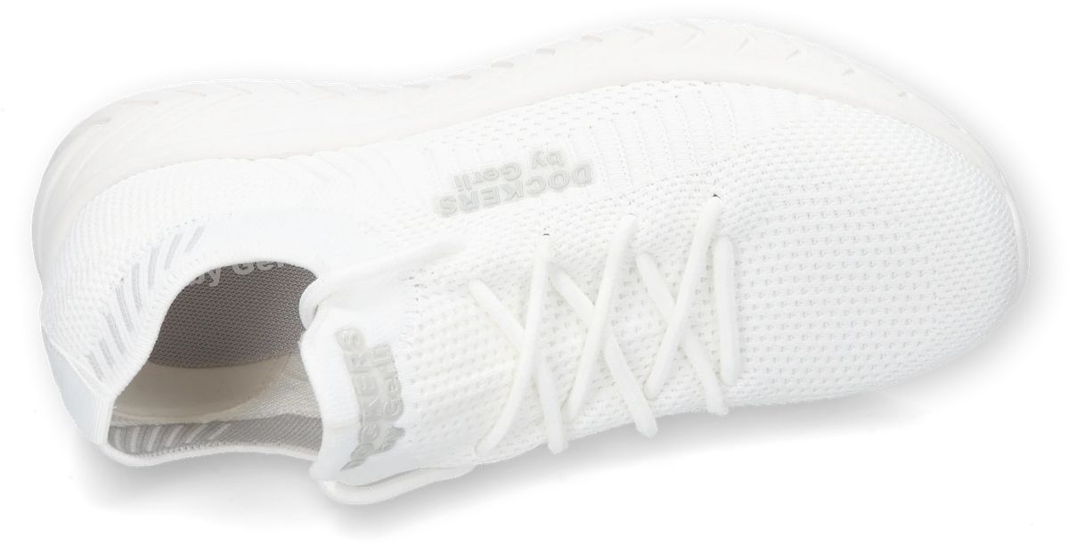 Bequemer weißer Strick Sneaker