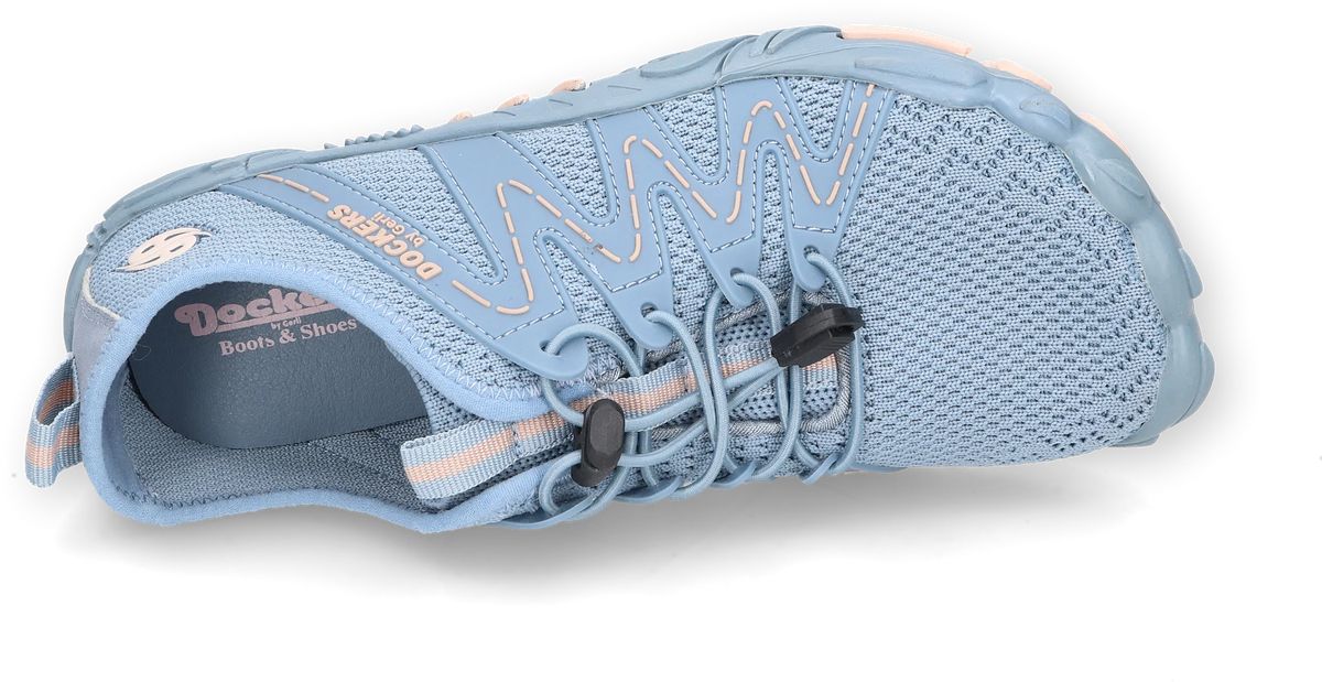 Blaue Damen-Barfuß-Trekkingschuhe