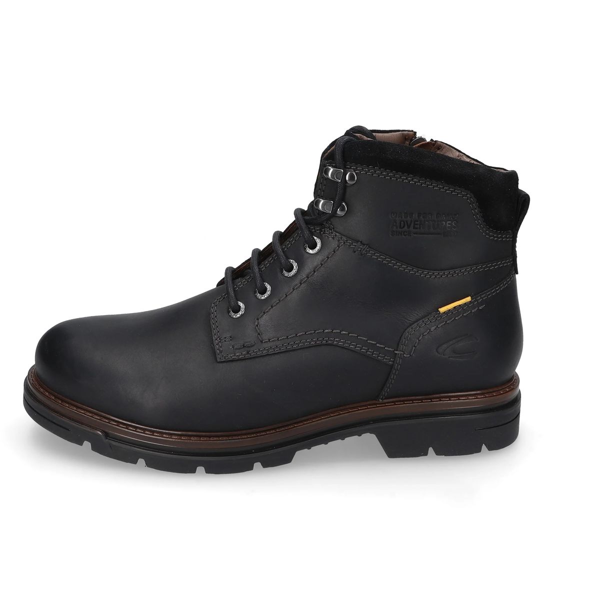 Robuste Leder-Schnürstiefeletten